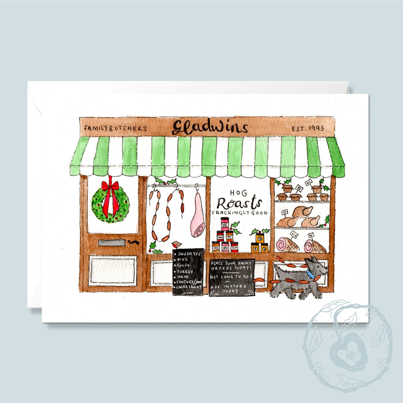 Gladwins at Christmas - Greetings Card