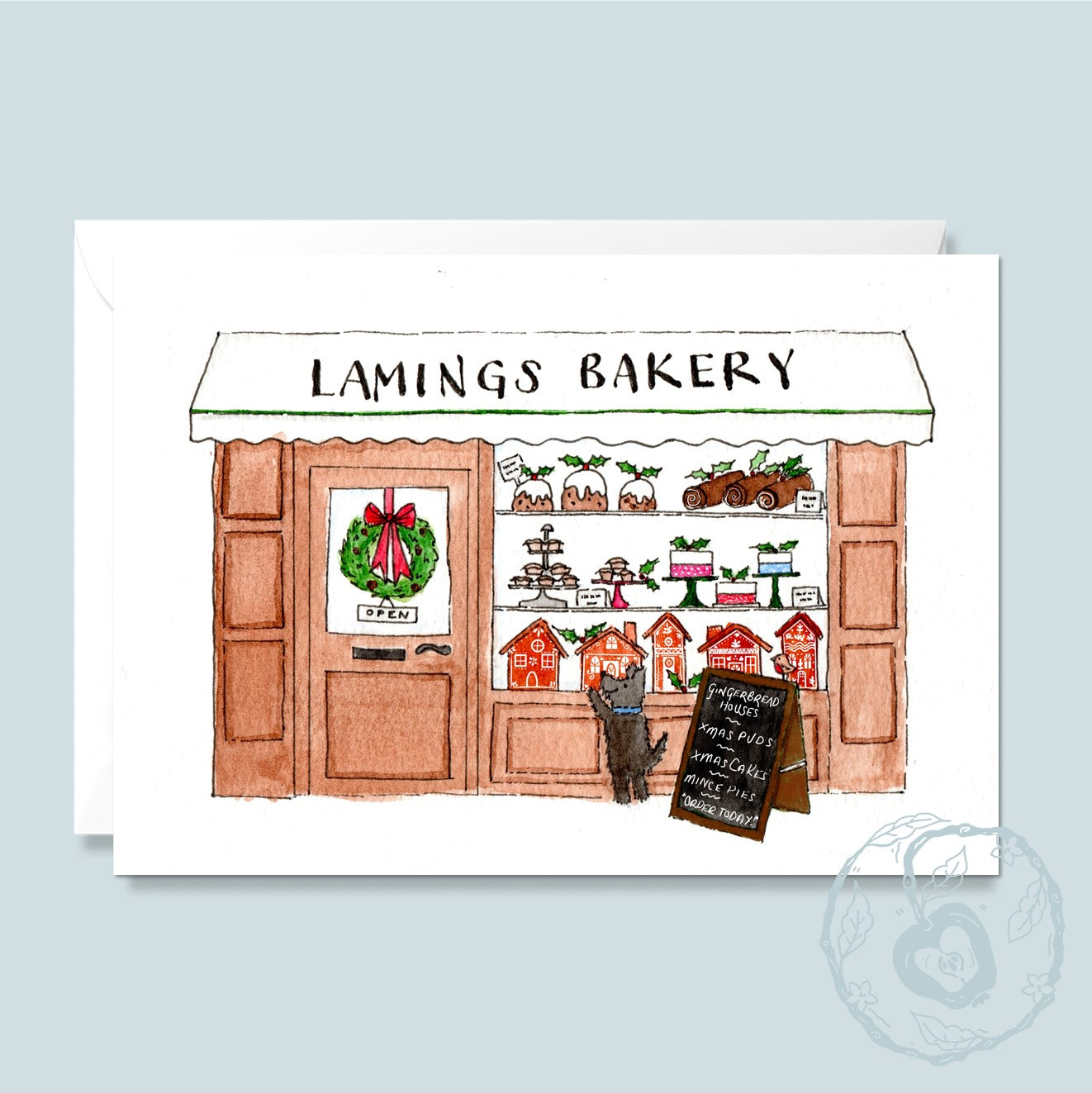 Lamings at Christmas - Greetings Card