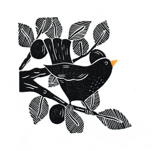 Blackbird - Limited Edition Linoprint