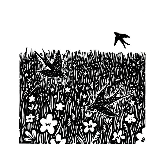 Buttercup Meadow - Limited Edition Linoprint