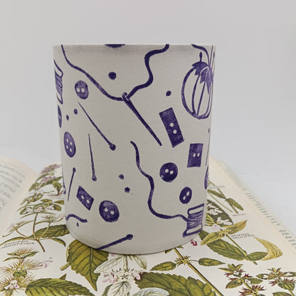 Hand-printed Tealight Lantern - Haberdashery