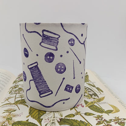 Hand-printed Tealight Lantern - Haberdashery