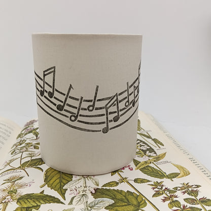 Hand-printed Tealight Lantern - Music Note