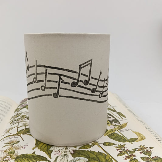 Hand-printed Tealight Lantern - Music Note