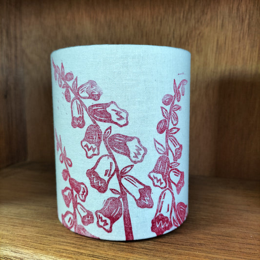 Hand-printed Tealight Lantern - Foxgloves
