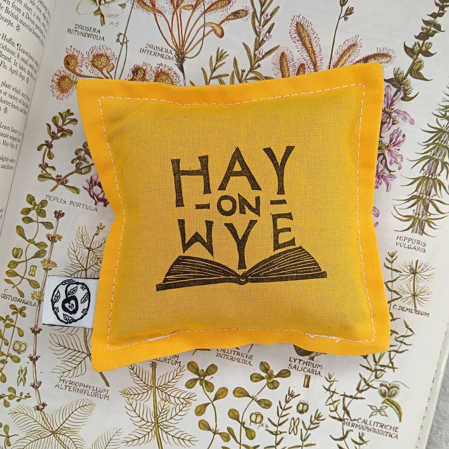 Hand-Printed Cotton Lavender Bag - Hay-On-Wye