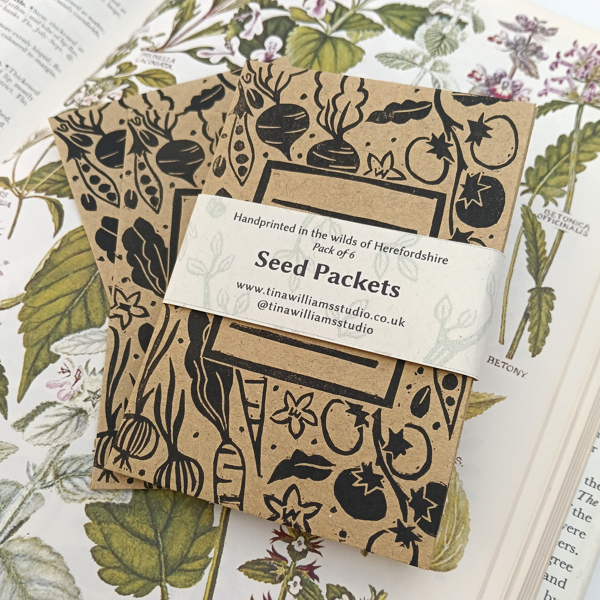 Handprinted Seed Packets - Pack of 6