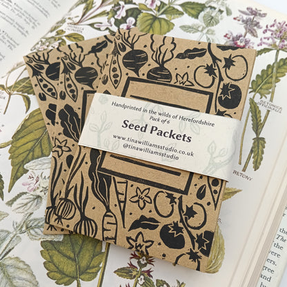 Handprinted Seed Packets - Pack of 6